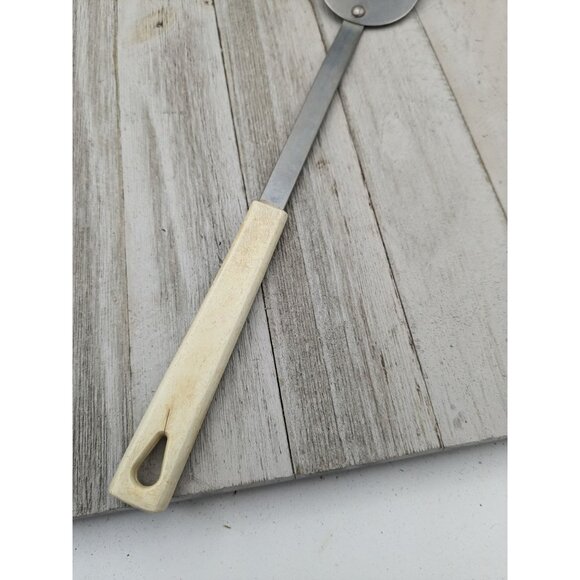 Vintage Kaylan Solid Spatula Flipper 14 1/4" Long Tan Handle - Picture 3 of 11